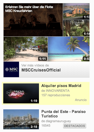 Youtube video banner